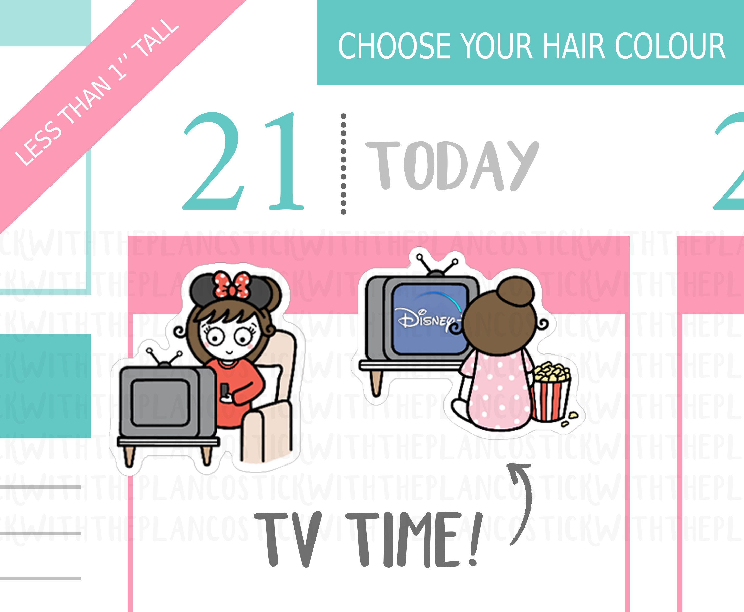 035 - Disney Plus Inspired Planner Stickers, Personalised Stickers, T…