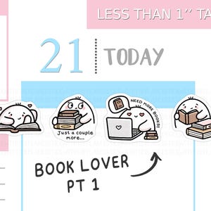 S_565 | Amoureux des livres, Stickers pour agenda, Stickers Emotion, Emoti Stickers, Stickers Tracker, Stickers Kawaii, Stickers Mignons