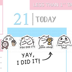 S_564 | Je l'ai fait ! Stickers agenda, Stickers émotions, Stickers émotis, Stickers tracker, Stickers kawaii, Stickers mignons