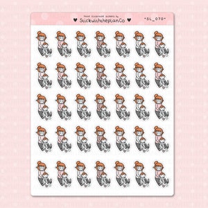 SL_070 - Playing With Baby Planner Stickers, Character Stickers, Customisable Stickers, StickwiththeplanCo