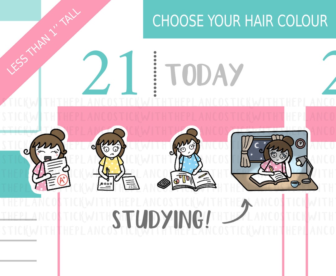 Coursework Stickers 114 - Studying Planner Stickers, Personalised Stickers, School Stickers ...