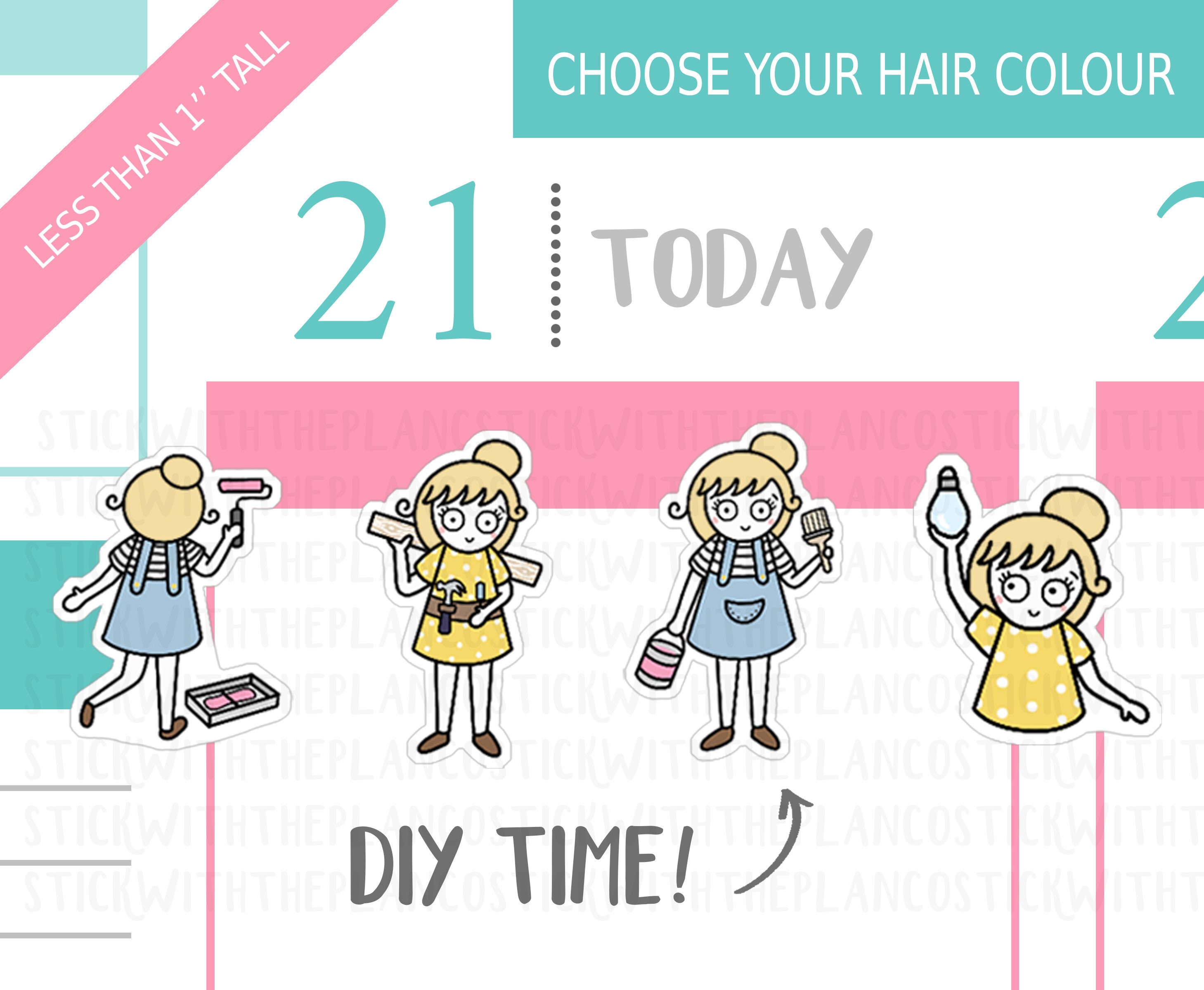 037 - DIY Planner Stickers, Personalised Stickers, Maintenance Sticke…