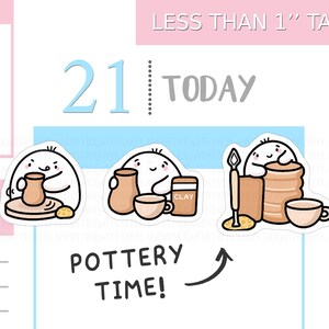 S_551 | Autocollants Poterie, Autocollants Émotions, Autocollants Emoti, Autocollants Tracker, Autocollants Kawaii, Autocollants Mignons