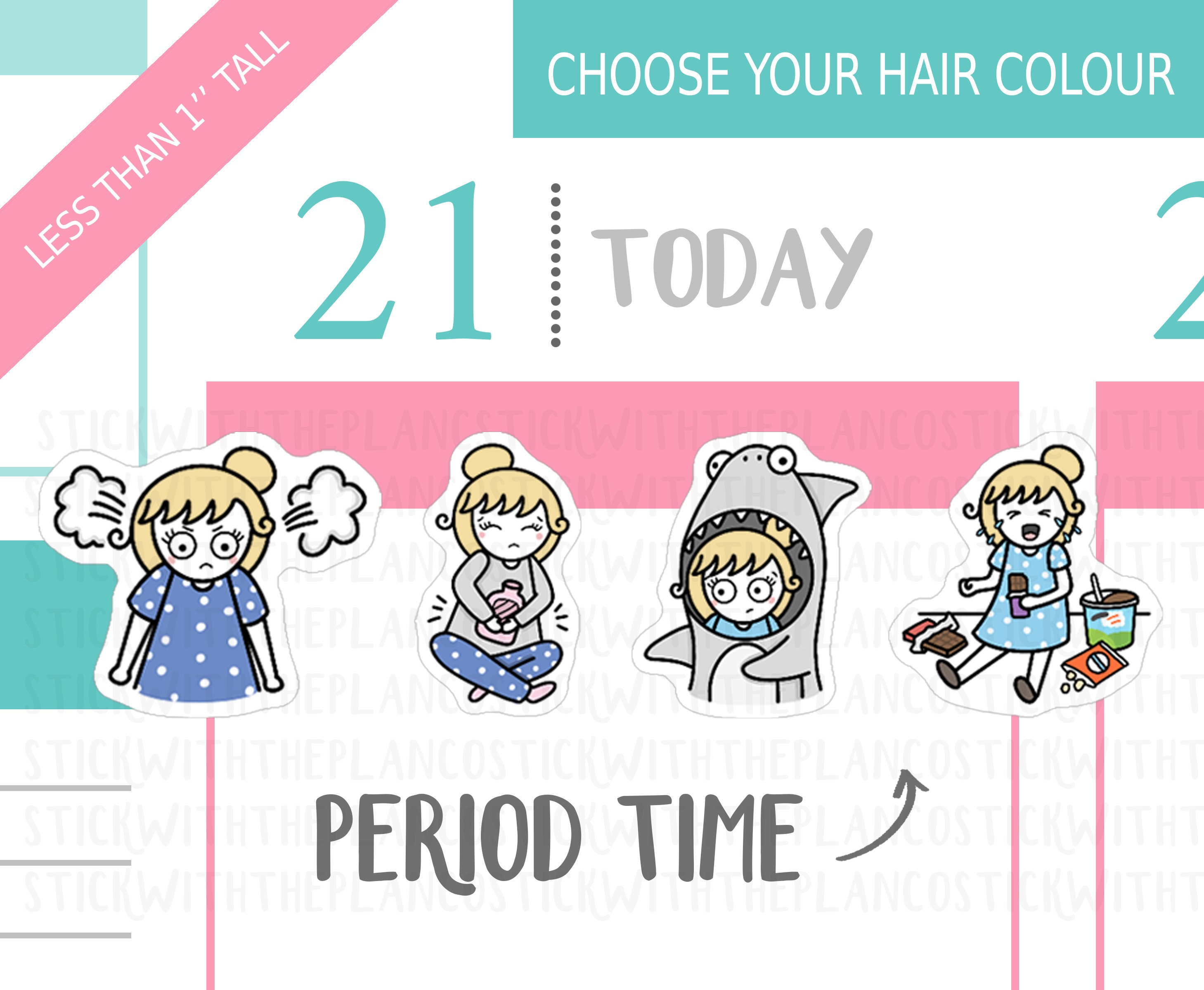 089 - Period Planner Stickers, Personalised Stickers, Period Tracker …