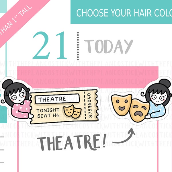 240 - Theatre/Drama Planner Stickers, Personalised Stickers, Tracker Planner Stickers, Decorative Stickers