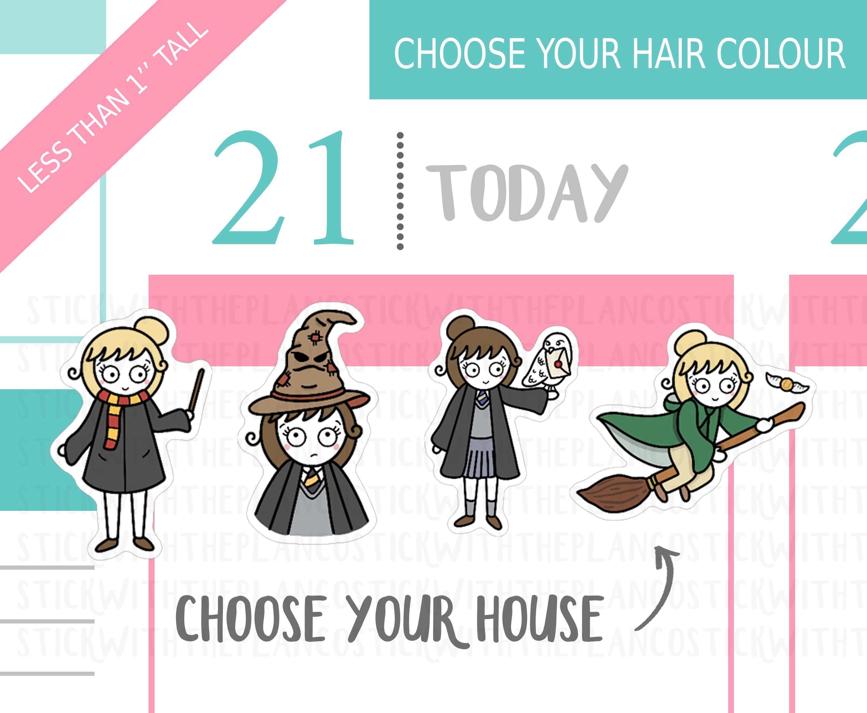 052 - Wizarding World Planner Stickers, Personalised Stickers, Harry …
