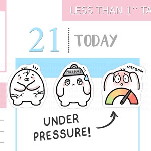 S_560 | Stickers pour agenda, Autocollants émotions, Autocollants Emoti, Autocollants tracker, Autocollants kawaii, Autocollants mignons