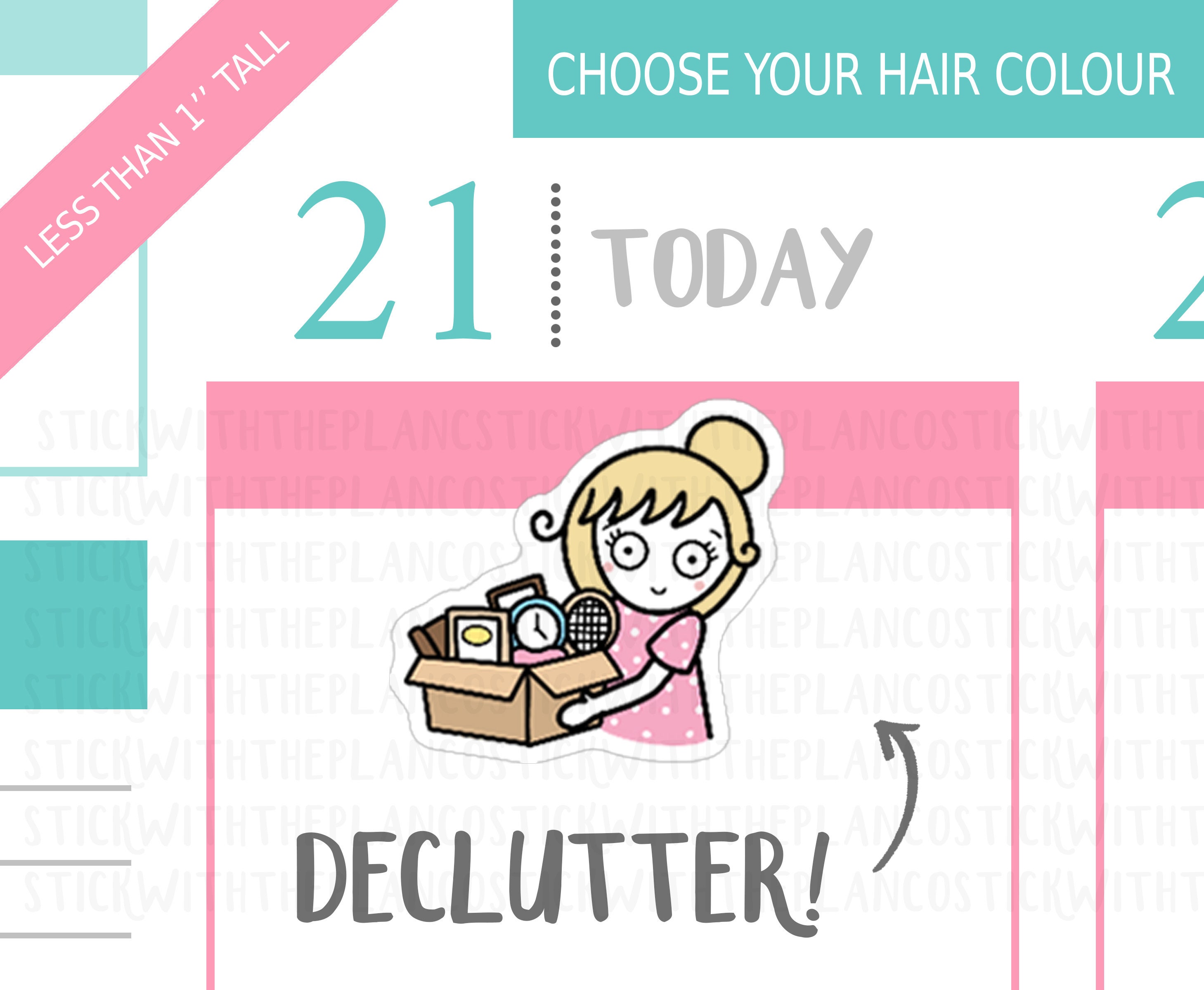 029 - Declutter Planner Stickers, Personalised Stickers, Organisation…