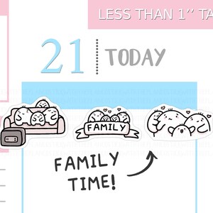 S_573 | Planificateur de temps en famille Autocollants, Autocollants Émotions, Autocollants Emoti, Autocollants Tracker, Autocollants Kawaii, Autocollants Mignons