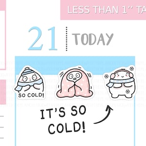 S_557 | Si froid ! Stickers agenda, Stickers émotions, Stickers émotis, Stickers tracker, Stickers kawaii, Stickers mignons