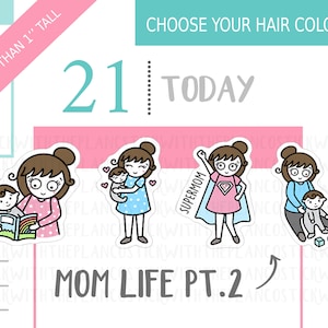 079 - Mum Life Planner Stickers PT 2, Personalised Stickers, Mom Life Planner Stickers, Parenting Stickers, Baby Stickers