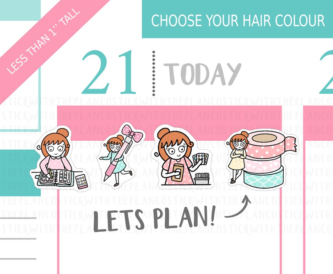 Plan Hand Sticker 066 - Lets Plan Planner Stickers, Personalised Stickers, Tracker ...