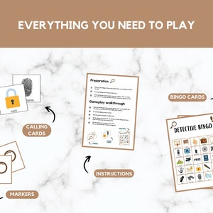 Puede incluir: Un juego de bingo de detectives imprimible con tarjetas de llamada, marcadores e instrucciones. Las tarjetas de bingo presentan varias im&aacute;genes con tem&aacute;tica de detectives, que incluyen una lupa, un candado, una huella digital, un malet&iacute;n, un arma de fuego, un tel&eacute;fono, un mapa, una llave, un par de esposas, una lupa, un billete de d&oacute;lar, una placa de polic&iacute;a, un peri&oacute;dico, un sombrero, un par de gafas, un reloj, un malet&iacute;n, un par de huellas, una lupa, un candado, una huella digital, un malet&iacute;n, un arma de fuego, un tel&eacute;fono, un mapa, una llave, un par de esposas, una lupa, un billete de d&oacute;lar, una placa de polic&iacute;a, un peri&oacute;dico, un sombrero, un par de gafas, un reloj, un malet&iacute;n, un par de huellas, una lupa, un candado, una huella digital, un malet&iacute;n, un arma de fuego, un tel&eacute;fono, un mapa, una llave, un par de esposas, una lupa, un billete de d&oacute;lar, una placa de polic&iacute;a, un peri&oacute;dico, un sombrero, un par de gafas, un reloj, un malet&iacute;n, un par de huellas.