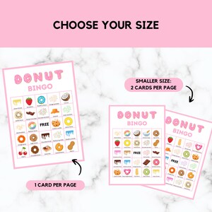Donut Bingo - Donut Party Activity- 30 Donut Bingo Cards - Donut Party ...