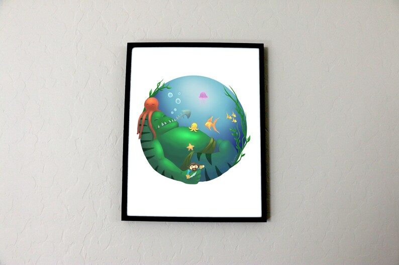 Sleeping Tide Art Print Poster