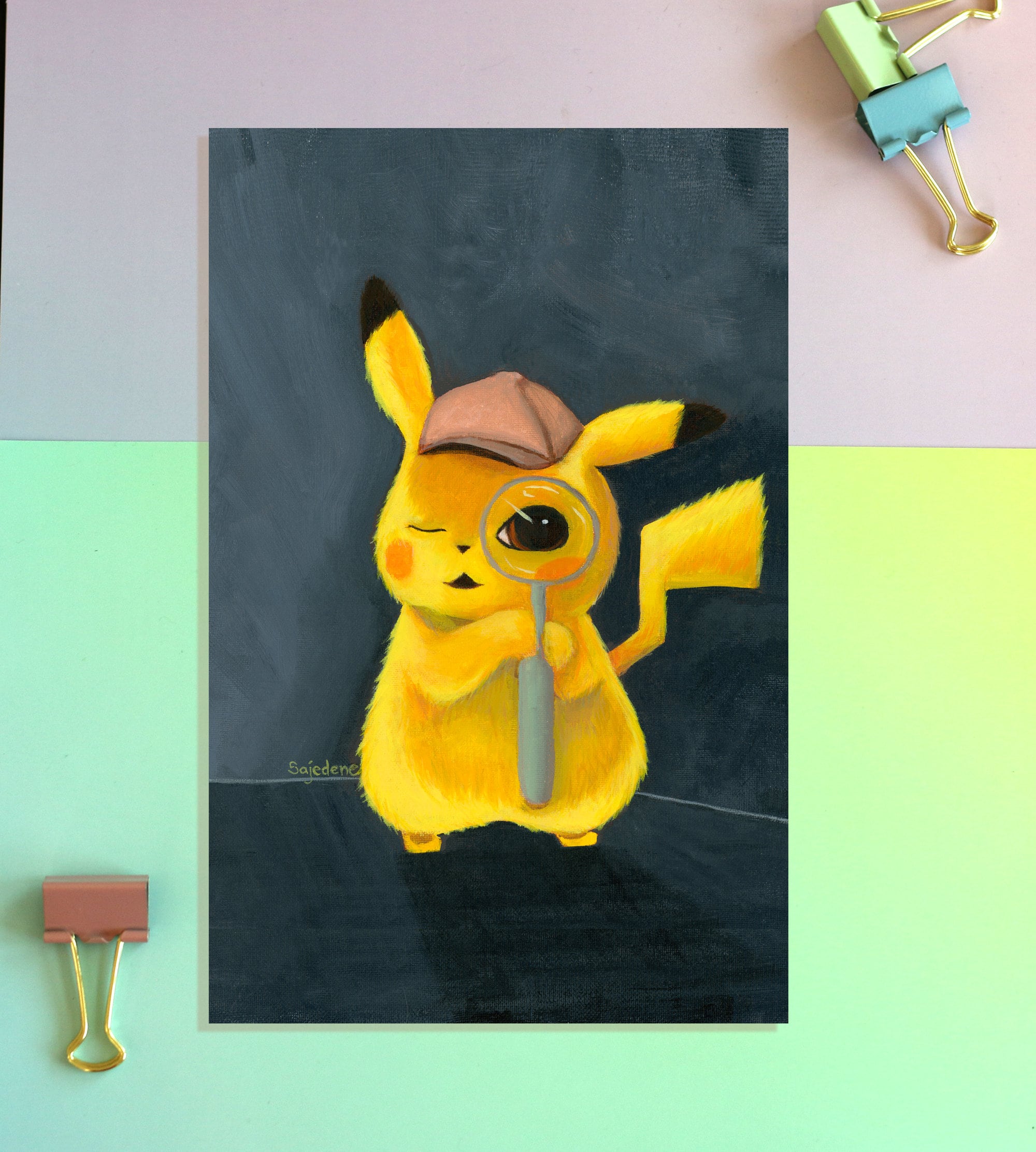 Pokemon Detective Pikachu Poster Movie Character Film Print 24x36 27x40  32x48