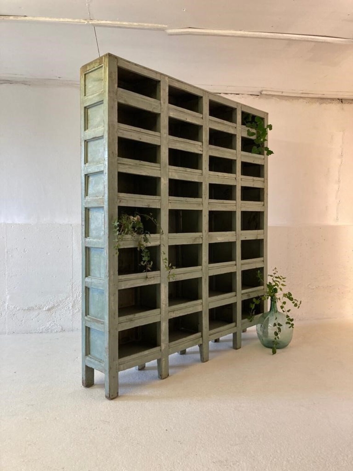 Very Large Antique Pigeon Hole Display Shelves Shelving Unit | Etsy