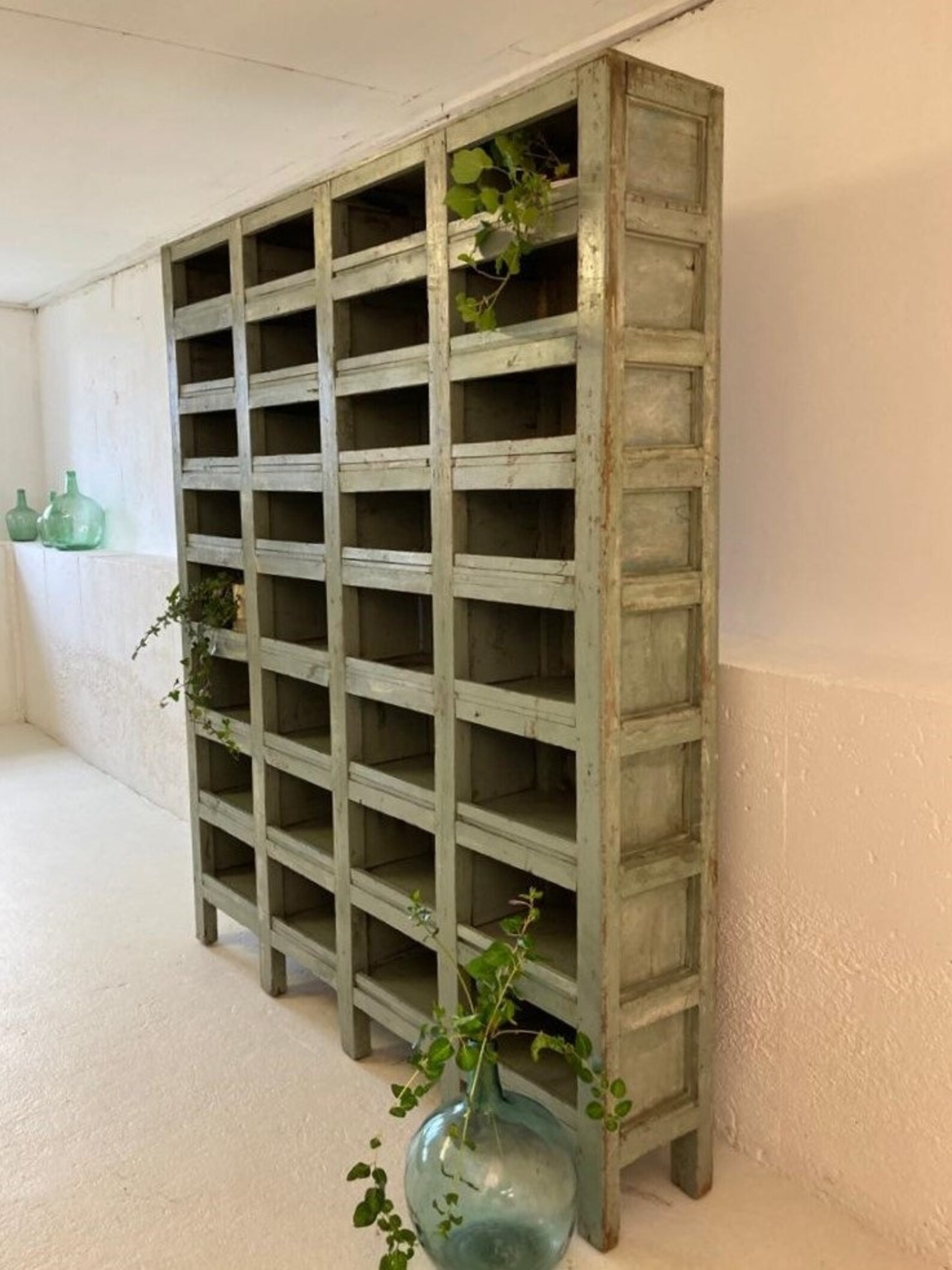 Very Large Antique Pigeon Hole Display Shelves Shelving Unit | Etsy