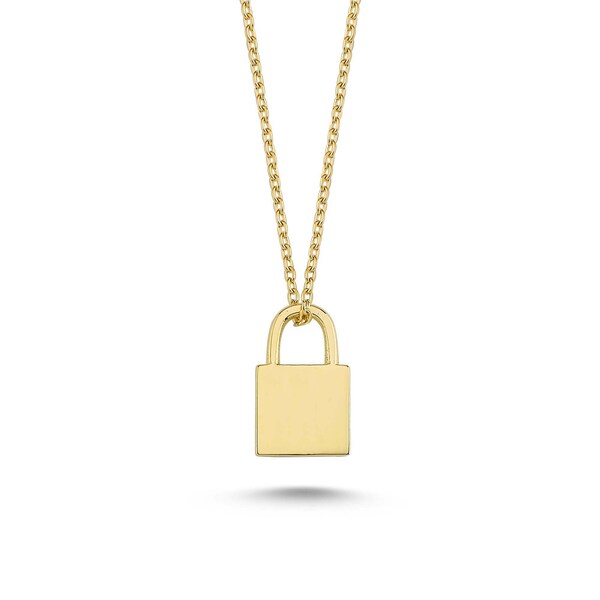 Padlock Necklace Etsy