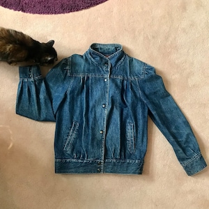 1980&#39;S Sergio Valente Pleated Denim Jacket / 80&#39;s Aesthetic