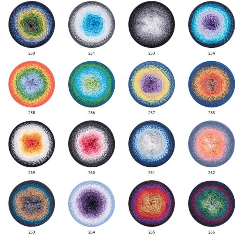 250g 1000mt YARNART FLOWERS YARN cotton yarn color yarn colorful