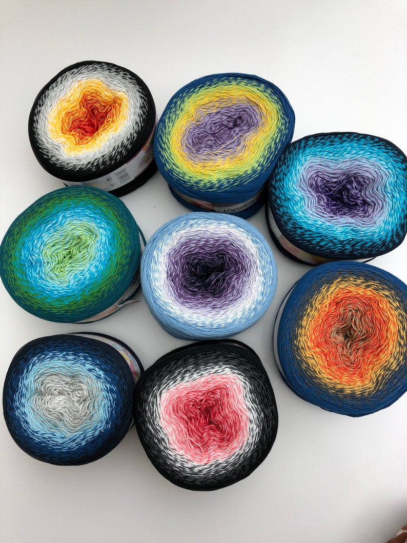 250g 1000mt YARNART FLOWERS YARN cotton yarn color yarn colorful