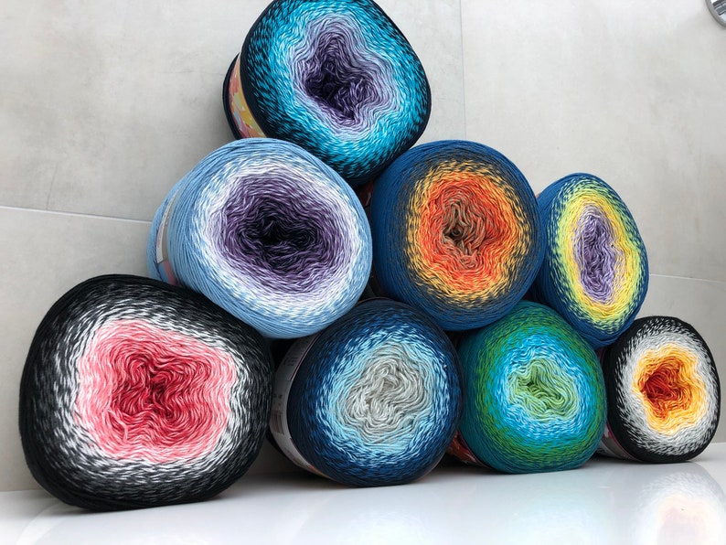 250g 1000mt YARNART FLOWERS YARN cotton yarn color yarn colorful