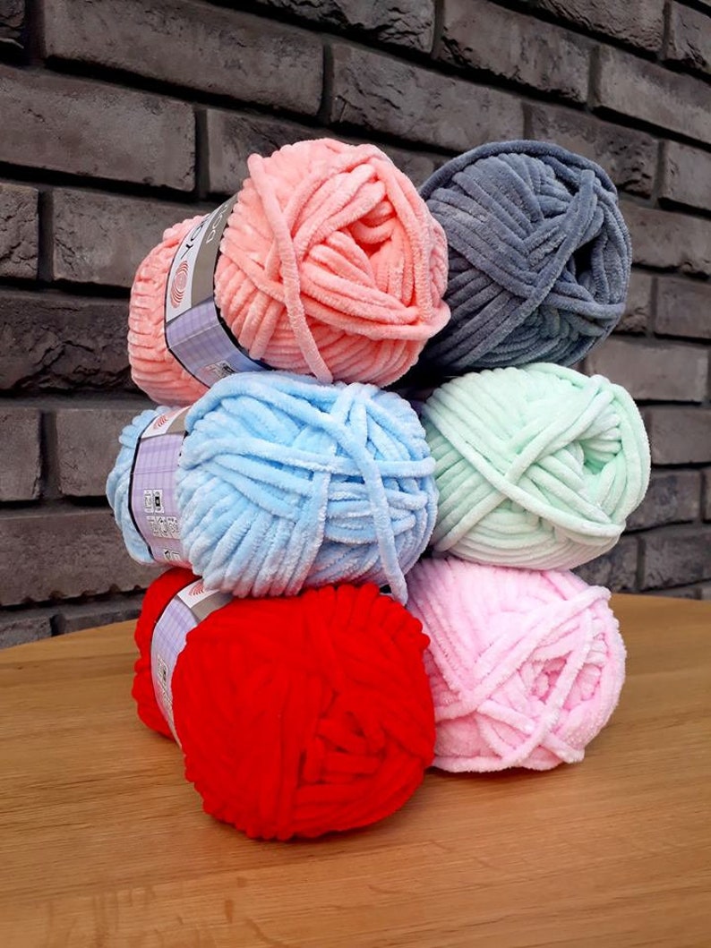 BIG Pack 5 Skeins of Yarnart Dolce Puffy Knitting Yarns Etsy