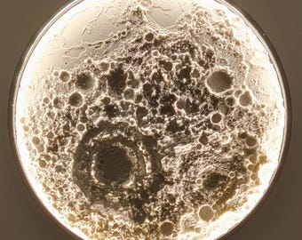 3D Printed Moon Wall Lamp
