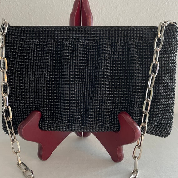 La Regale Black Beaded Bag, Vintage Formal Women'… - image 4