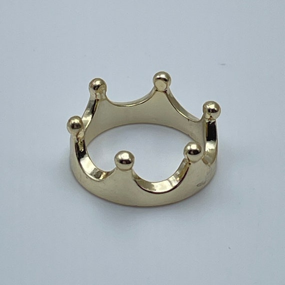 0.1 Cttw Round Shape Brown Natural Diamond Crown Ring In 14K Yellow Gold  Over Sterling Silver - Walmart.com
