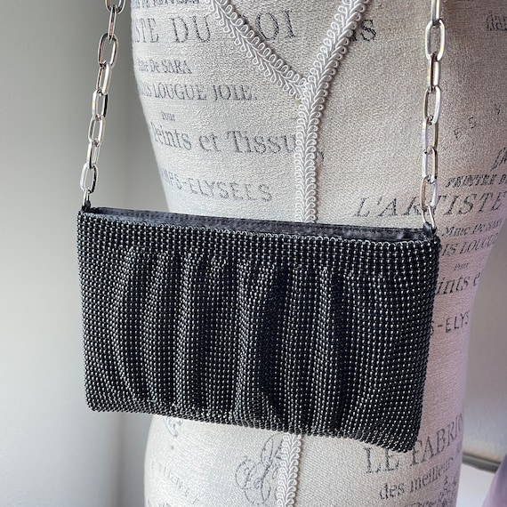 La Regale Black Beaded Bag, Vintage Formal Women'… - image 1