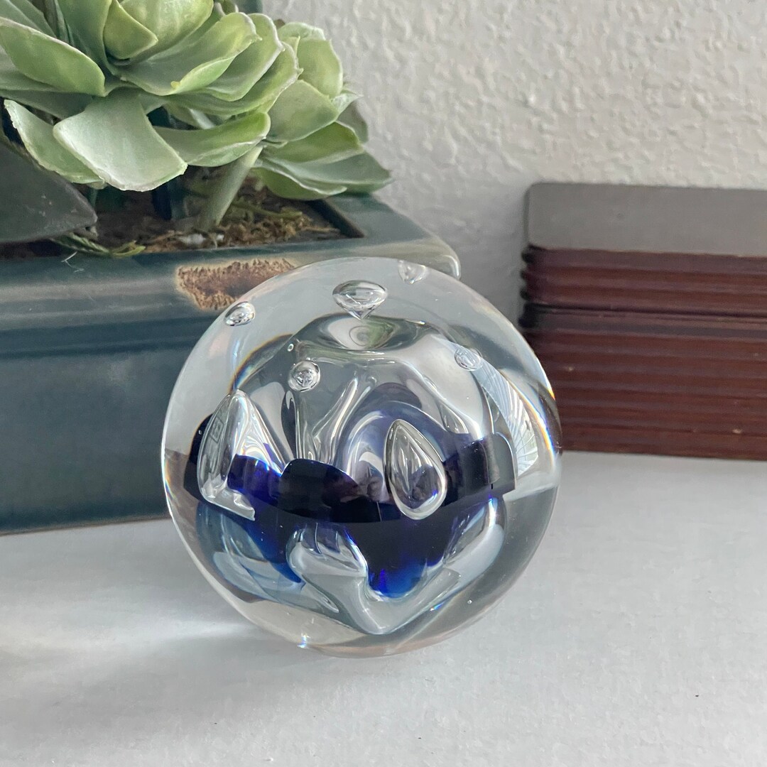 Jablonski Lead Crystal Paperweight Made in Poland Clear Etsy
