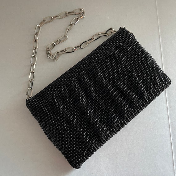 La Regale Black Beaded Bag, Vintage Formal Women'… - image 5