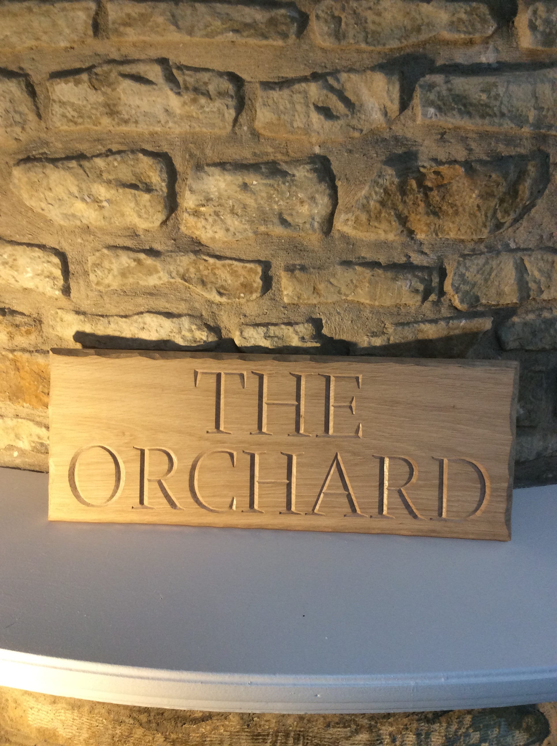 Hand carved wooden house sign Etsy
