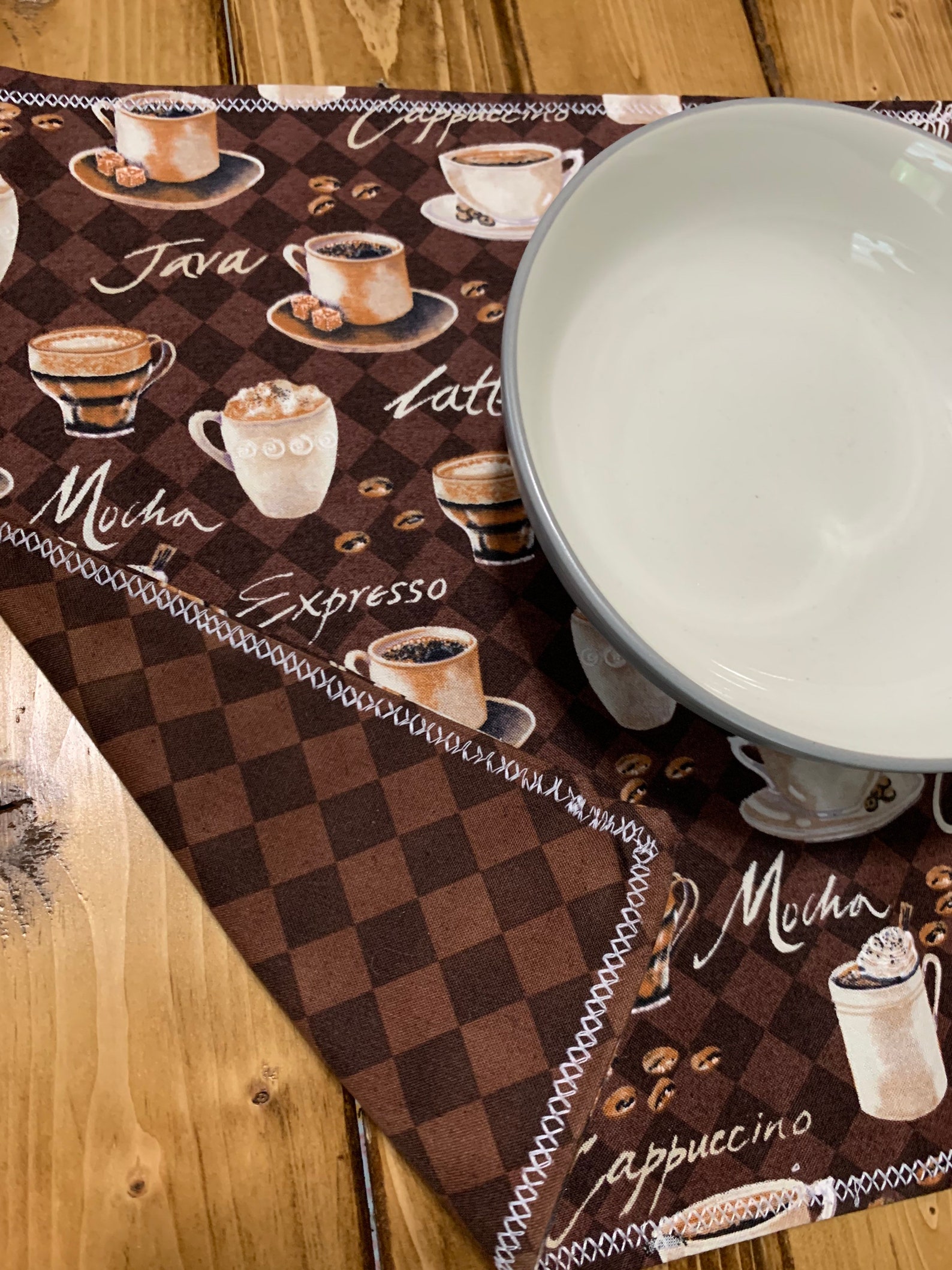 Coffee Print Placemat Etsy