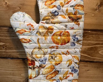 Antique Fall Harvest Oven Mitt
