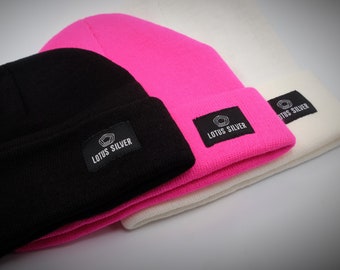 100% Silver EMF Protection Anti-Radiation Lotus Silver Hat Soft First-Class Quality RF Shielding Black Fluorescent Hot Pink One Size Beanie