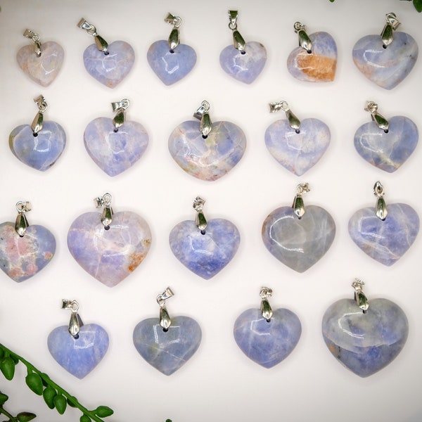 Hackmanite Rare Sodalite UV Fluorescent Glowing Tenebrescence Heart Pendants Sterling Silver Chain Optional