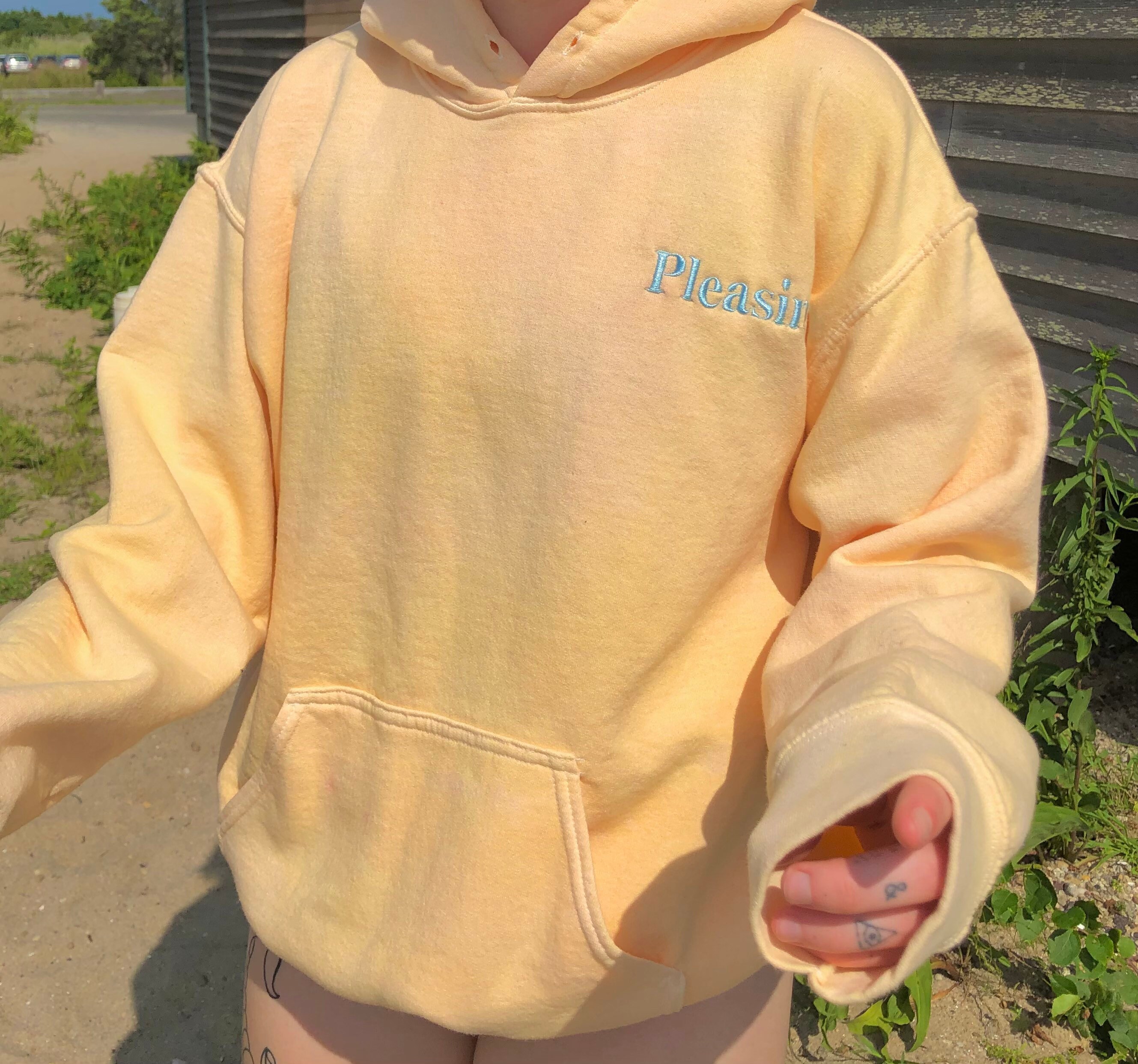 sunset orange hoodie