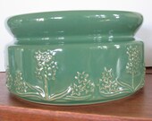 Emerald Green Shallow Planter