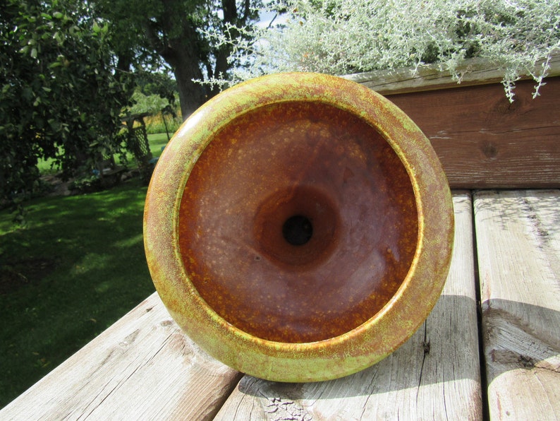 Set of 1970/'s Green and Brown Marbled Planters