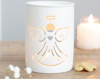 Oil Burner/Angel/Angel Wings/Christmas Oil Burner/Wax Melt/Oil Burner gift set/angel gift/heavenly gifts/remembrance/Baby loss gift/Babyloss