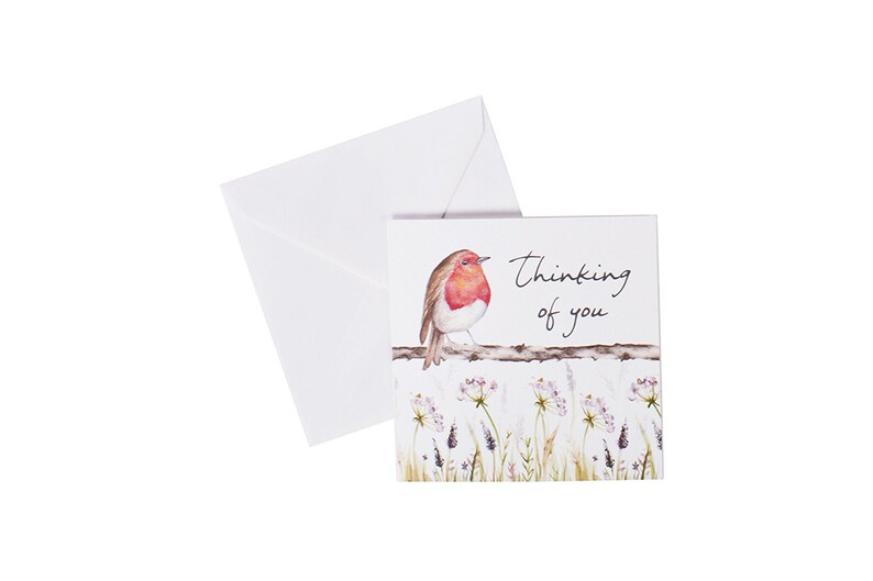 Robin Thinking of You Card / In Memory / Remembrance Card / Robin Card / Sympathy Card / Robins verschijnen wanneer geliefden dichtbij zijn / afbeelding 2