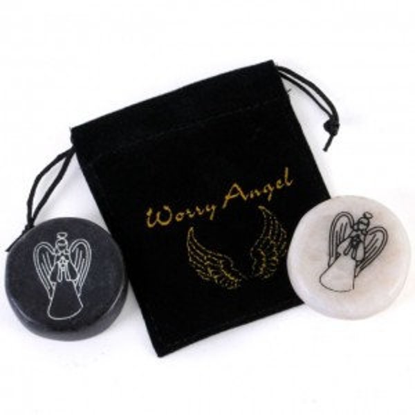 Worry Angel/Worry Stones/Keepsake Stones/Sentimental Stones in a Gift Bag/keepsake gifts/angels gifts/heavenly gifts/Guardian Angel/Babyloss
