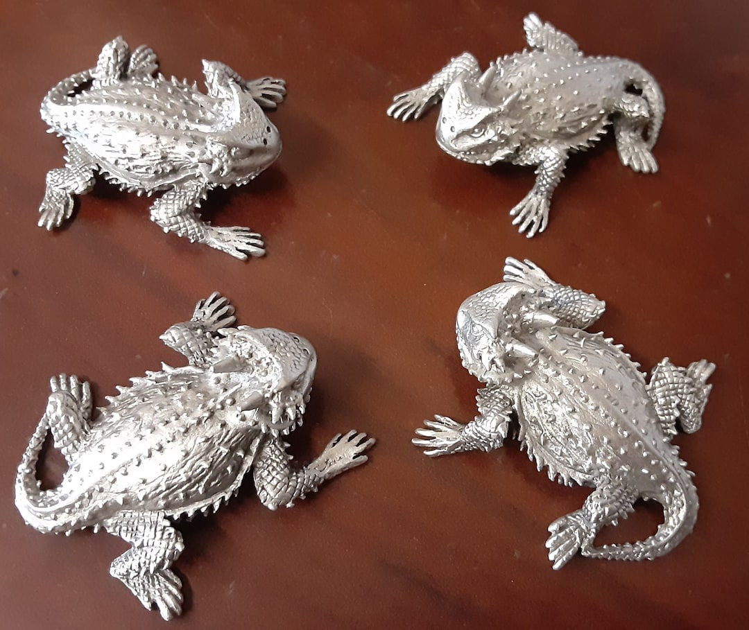 Horned Toad Horned Lizard Horned Frog Horny Toad 1 5/8 Inch Pewter