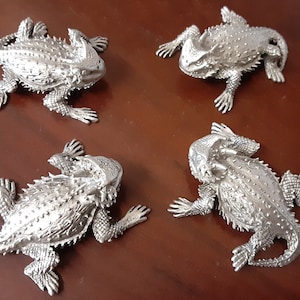 Horned Toad Horned Lizard Horny Toad 1 5/8 inch Pewter Figurine