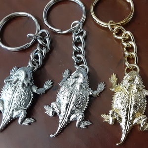 Horned Toad Horned Lizard Horned Frog Horny Toad Key Chain your choice of finish