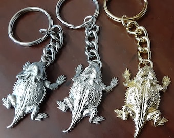 Horned Toad Horned Lizard Horny Toad Key Chain your choice of finish