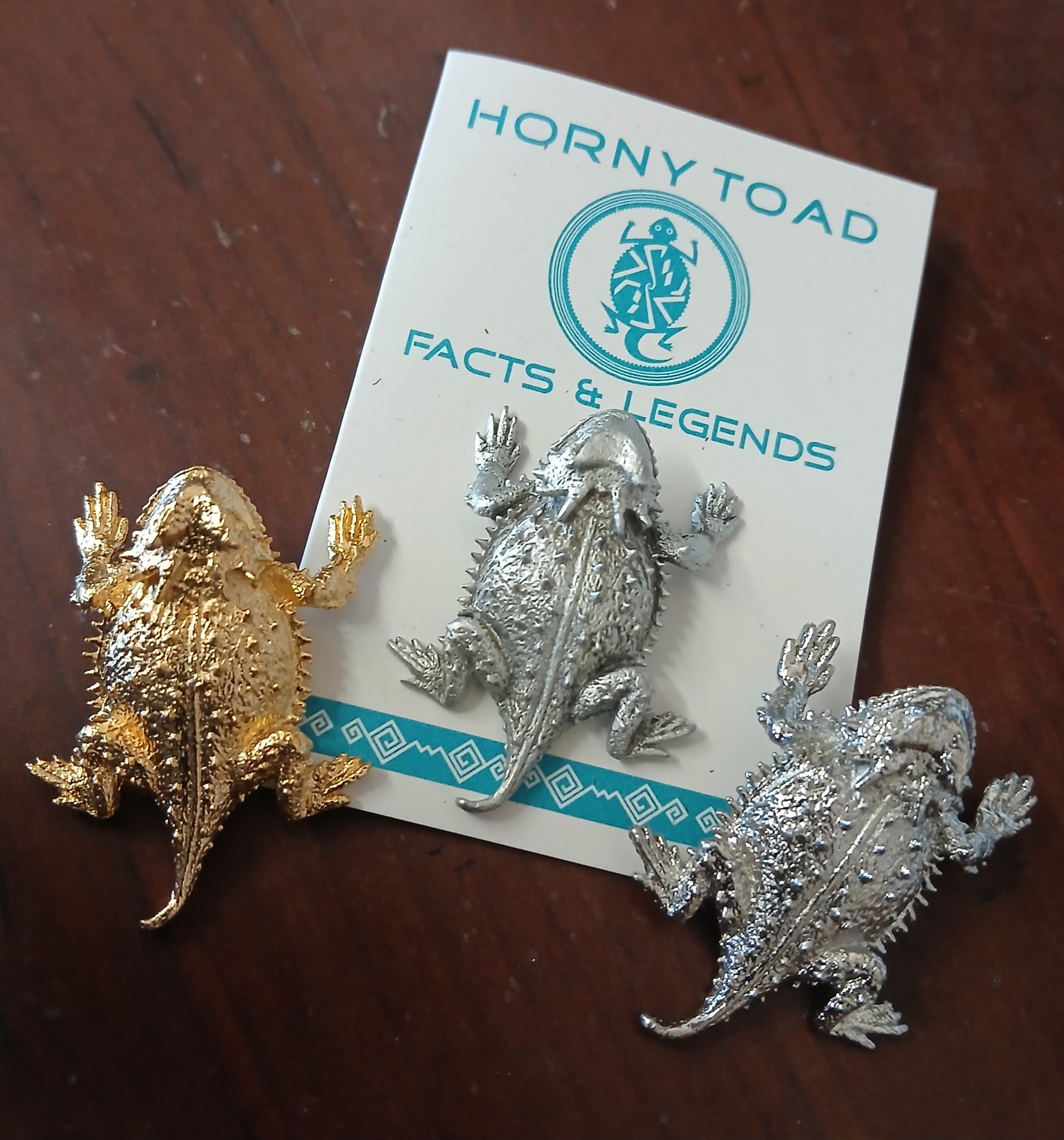 サプライ・アクセサリ・グッズ ra Horned Toad Horny Toad Horned Lizard 1.5 Inch Available as Pin or